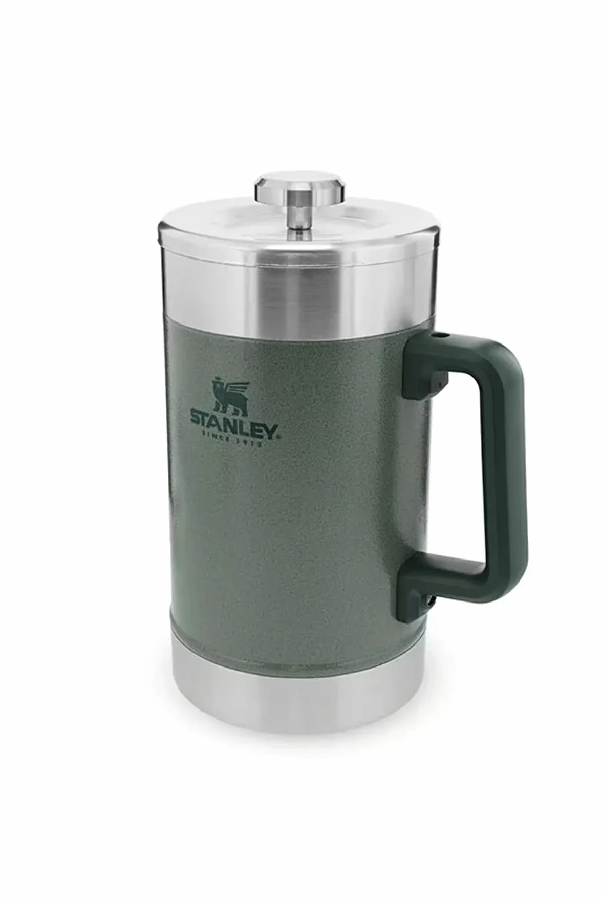Stanley 1913 Classic Stay Hot French Press 1.4L - Utrzymuje temperaturę przez 4 godziny - Filtr siatkowy - Minimalny osad - Zintegrowany stalowy zaparzacz do kawy - Nie zawiera BPA - Hammertone Green