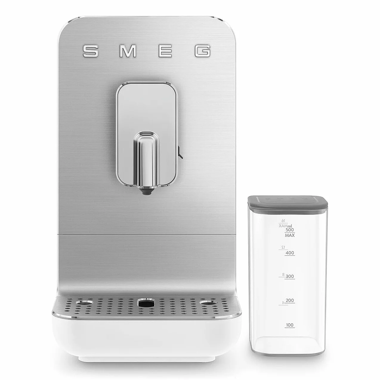 SMEG BCC13WHMEU ekspres do kawy espresso z funkcją mleka, matowy biały ze stali nierdzewnej